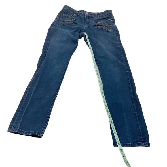 Kut From The Kloth Blue Scarlett Straight Leg Zipper Jeans, Size 4 - Picture 10 of 16